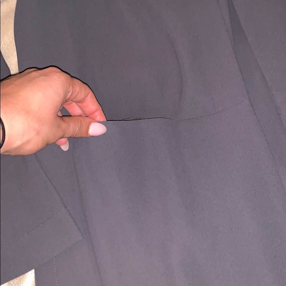 Forever 21 Slate Blue Open Front Long Coat - Picture 3 of 4